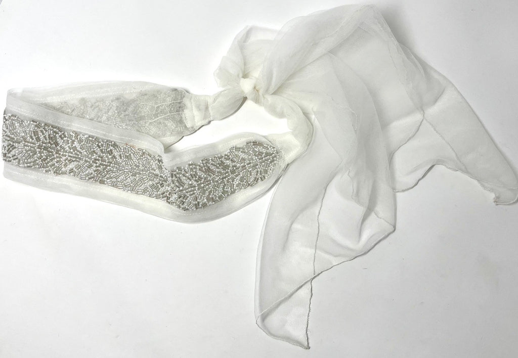 beaded tulle band